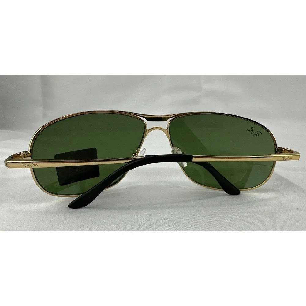 Ray Ban Gold RB8022 65-13-128 Pilot‎ Aviator Driving Sunglasses Italy